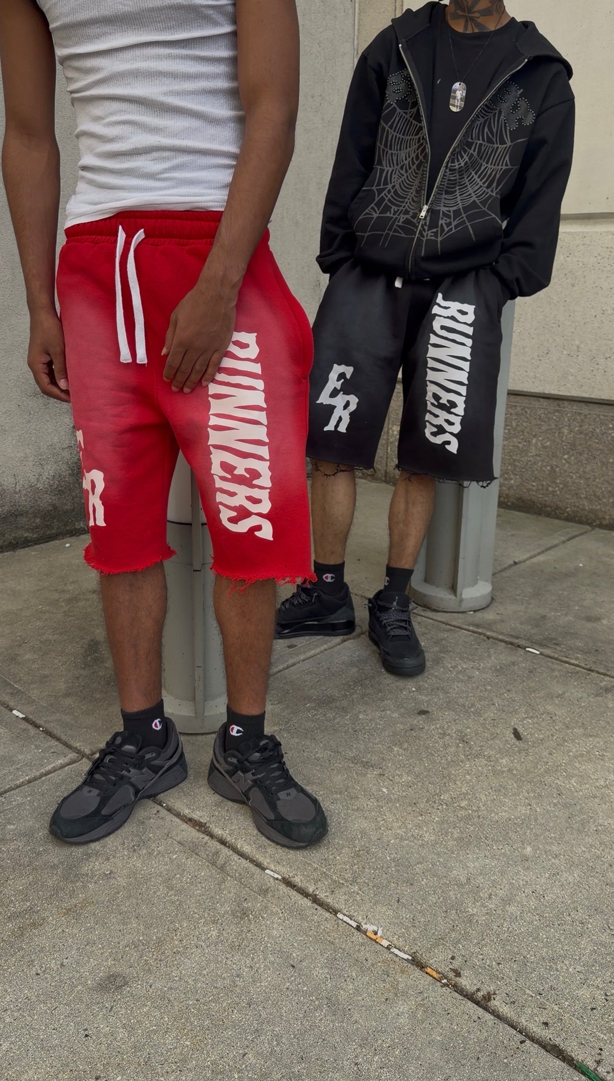 Red “Runner” Shorts