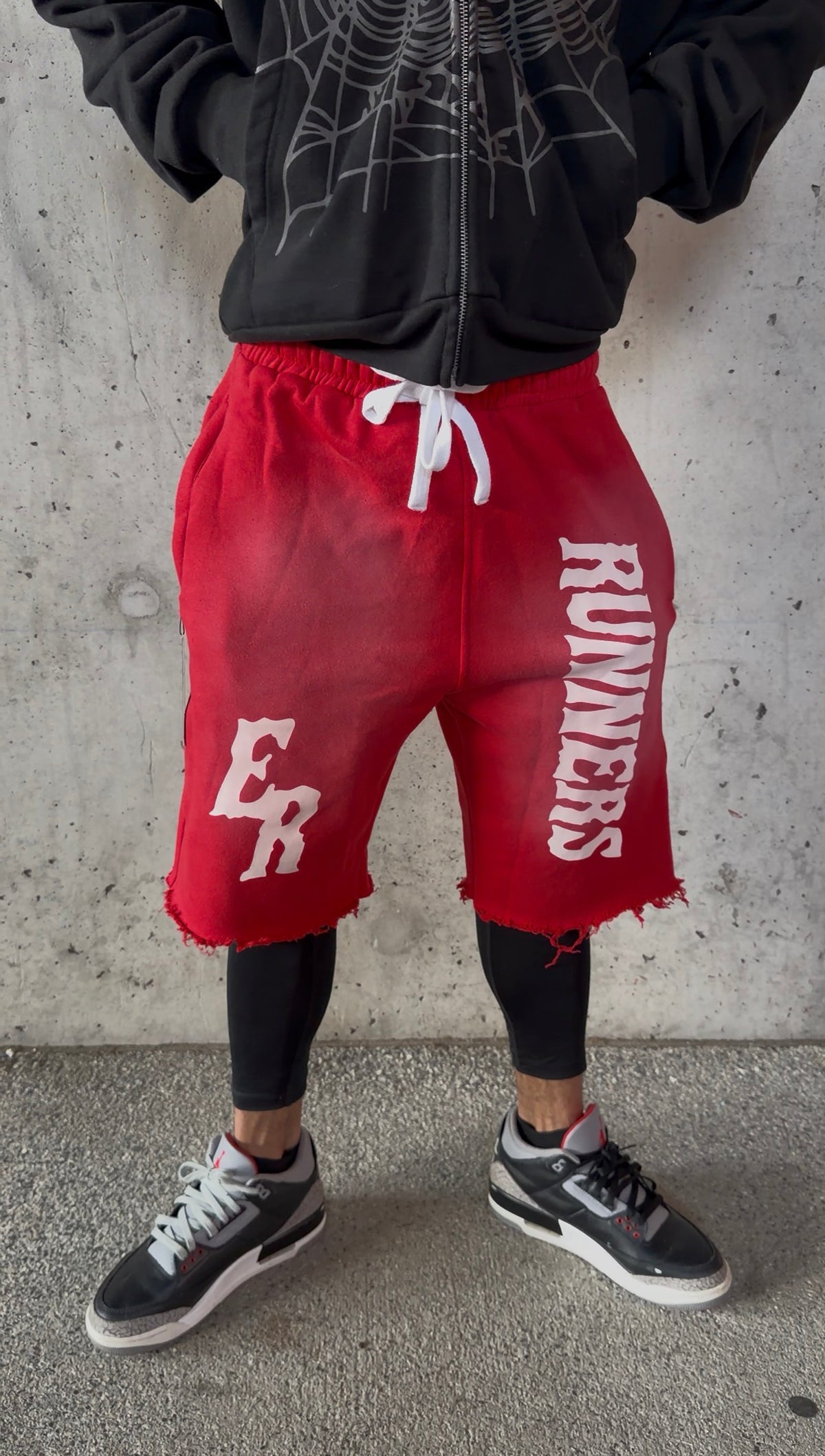 Red “Runner” Shorts