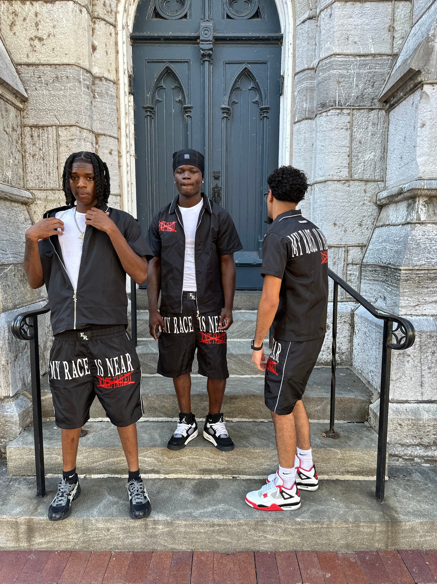 Black “XRACE FAILED” SHORTS